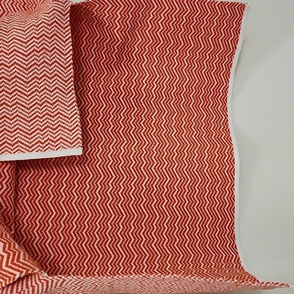 Tory Burch Sport Sleeveless Knit Top Orange White Chevron Size XS - Picture 16 of 17